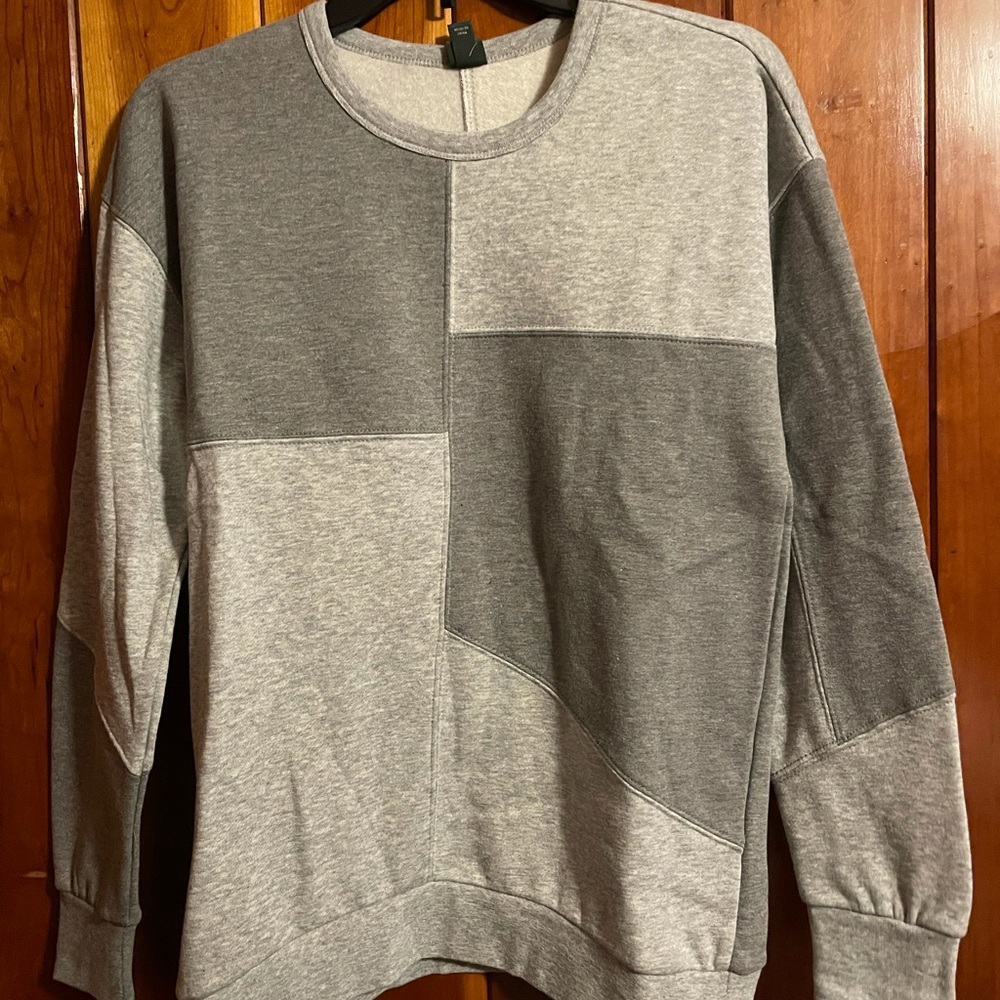 Wild fable grey color block sweatshirt